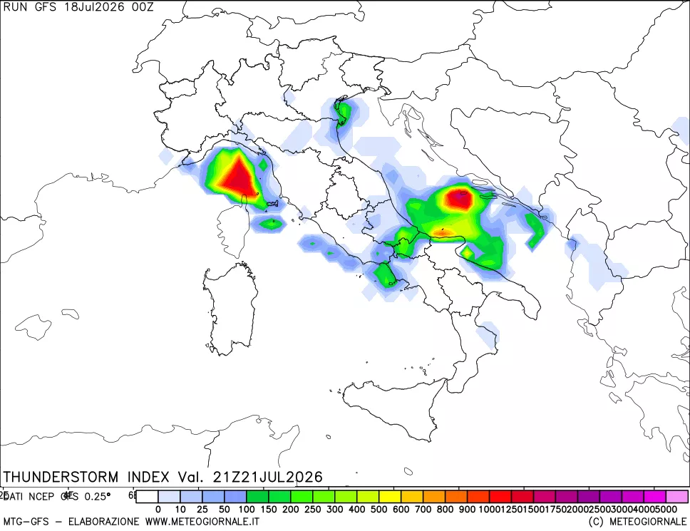 mappa Indice Temporali (TSI)