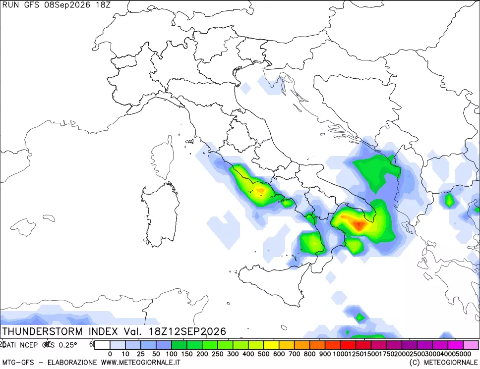 mappa Indice Temporali (TSI)