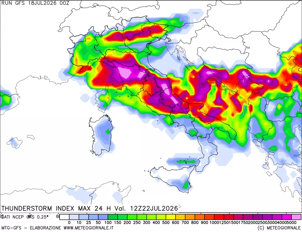 mappa Indice Temporali massimo 24 ore
