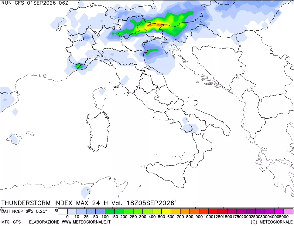 mappa TSI Max 24 ore