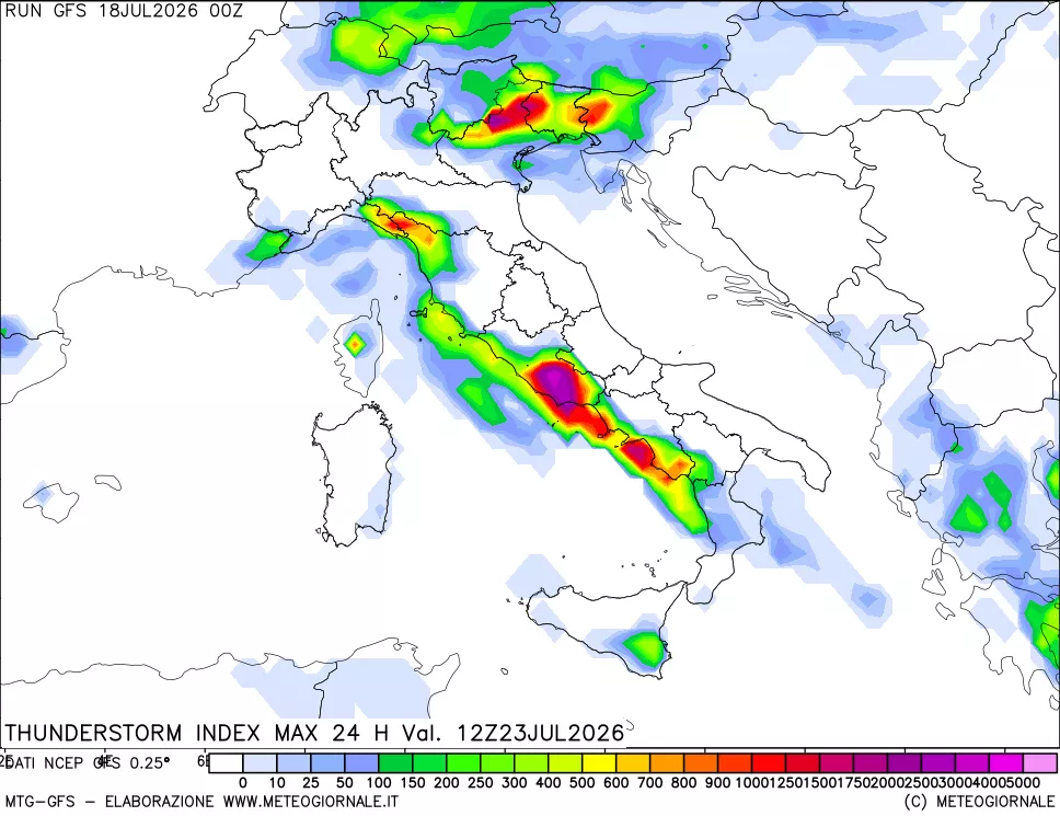 mappa Indice Temporali massimo 24 ore