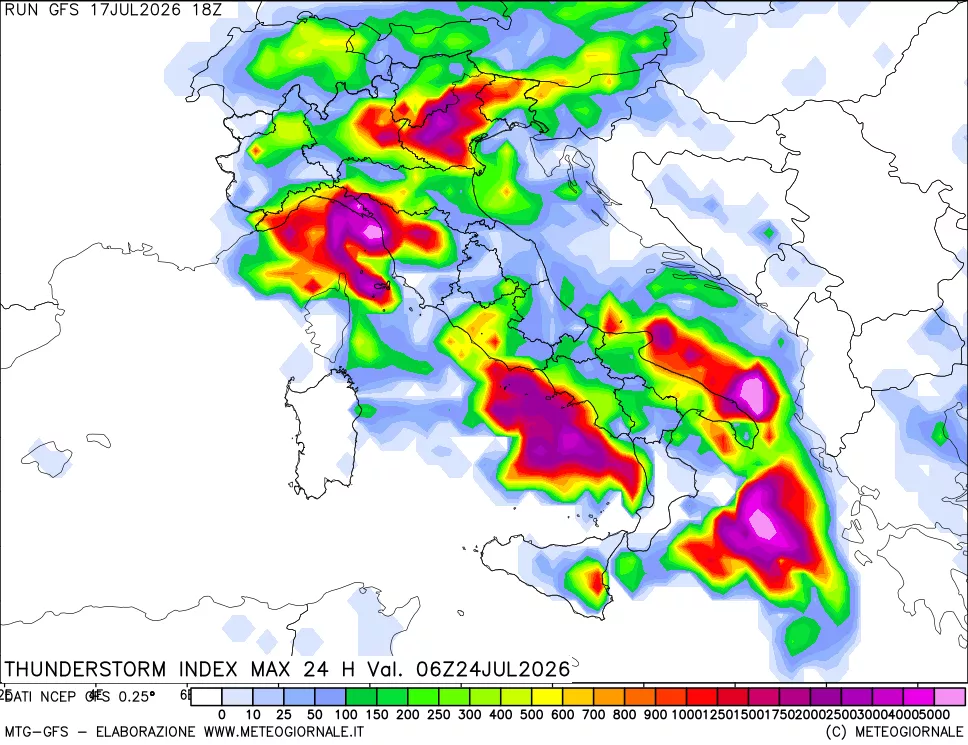 mappa Indice Temporali massimo 24 ore