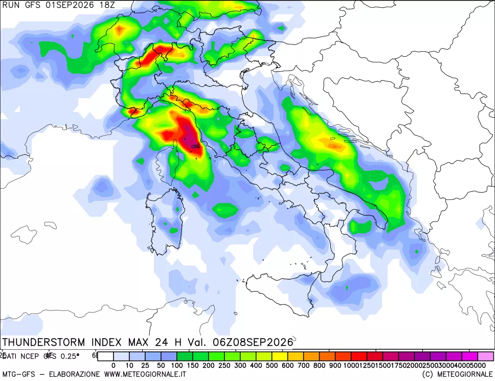 mappa Indice Temporali massimo 24 ore