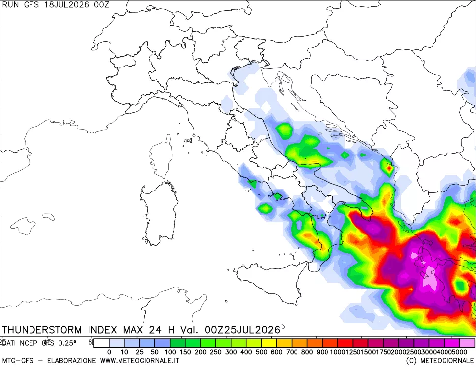 mappa Indice Temporali massimo 24 ore