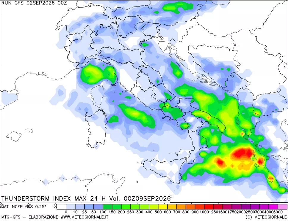 mappa Indice Temporali massimo 24 ore