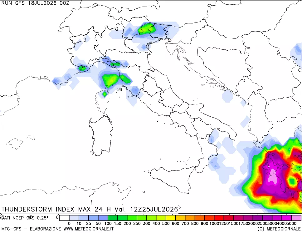 mappa Indice Temporali massimo 24 ore