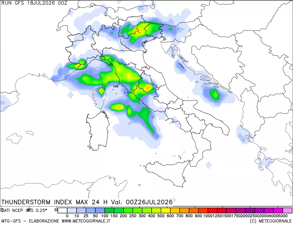 mappa TSI Max 24 ore