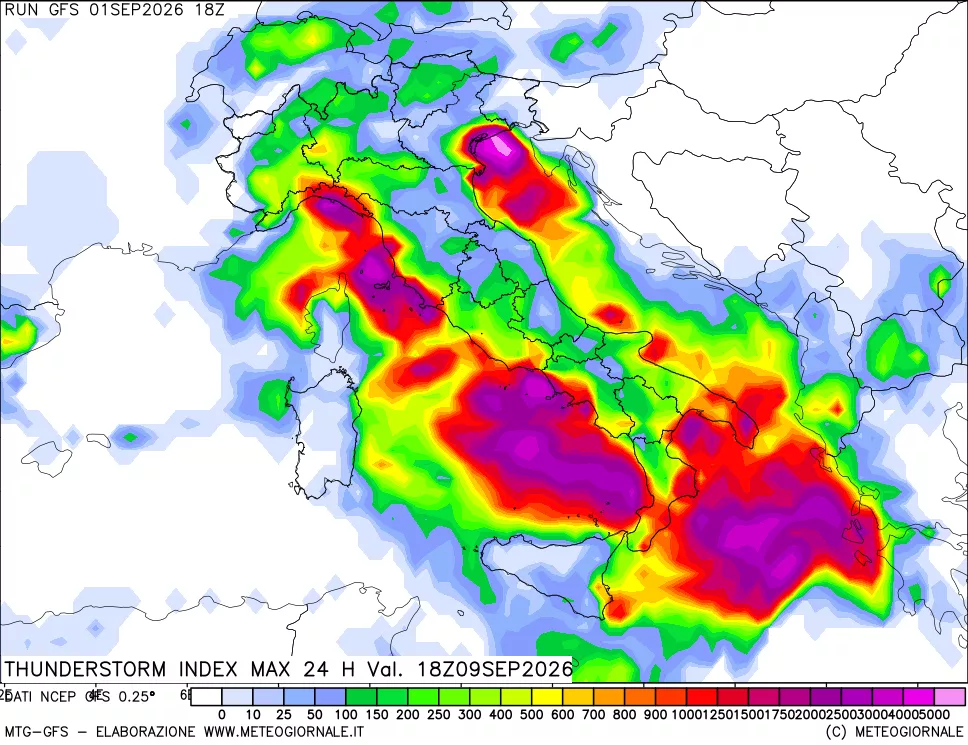mappa Indice Temporali massimo 24 ore