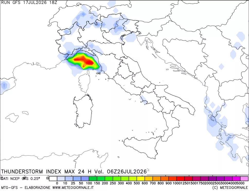 mappa TSI Max 24 ore