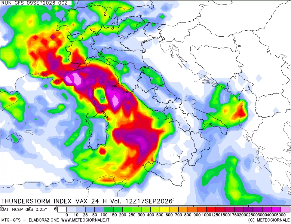 mappa TSI Max 24 ore