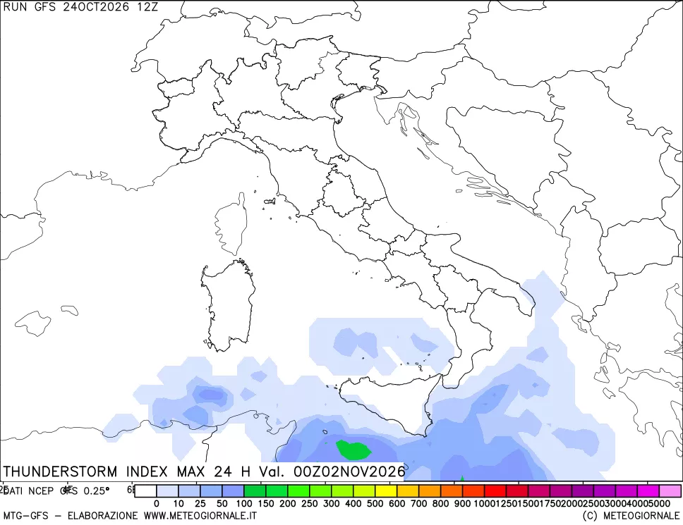 mappa Indice Temporali massimo 24 ore