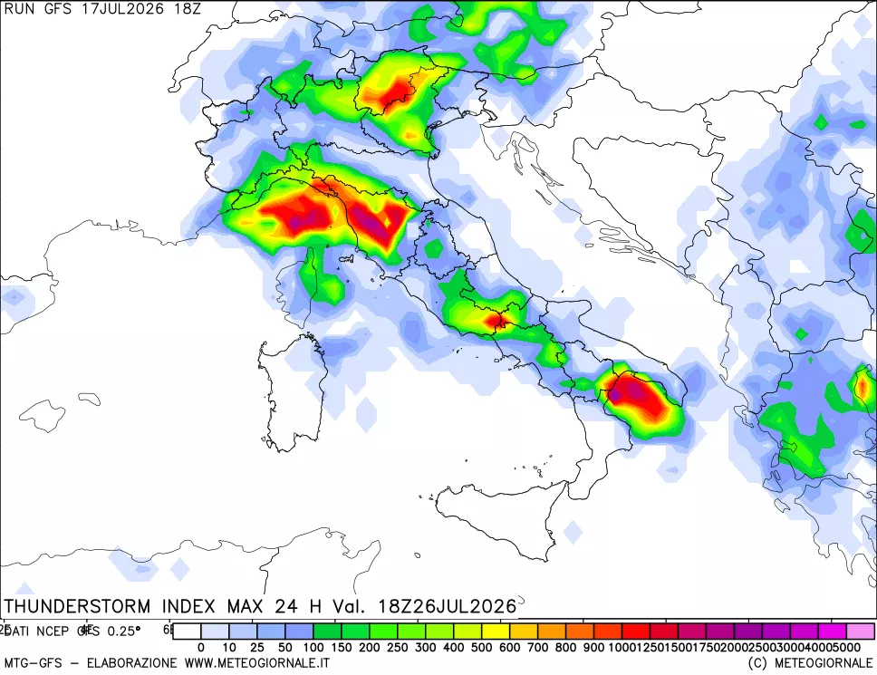 mappa TSI Max 24 ore