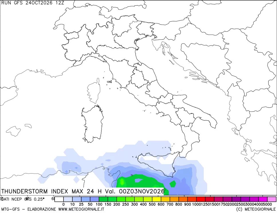 mappa Indice Temporali massimo 24 ore
