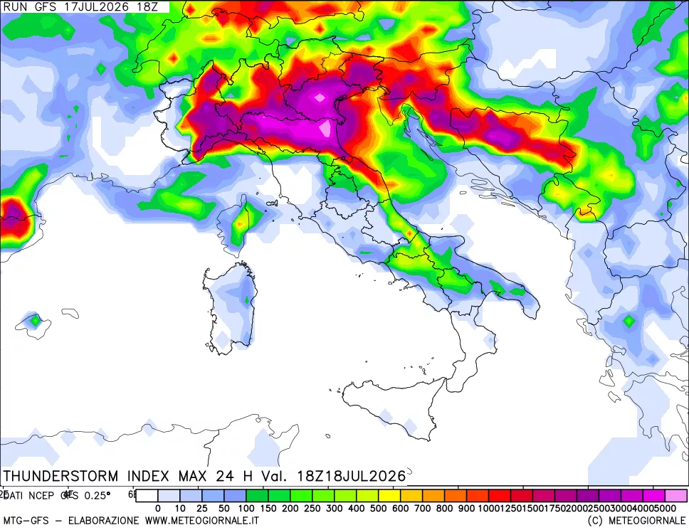 mappa TSI Max 24 ore
