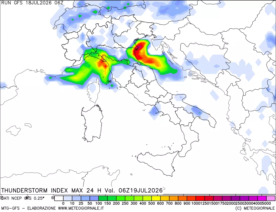 mappa TSI Max 24 ore