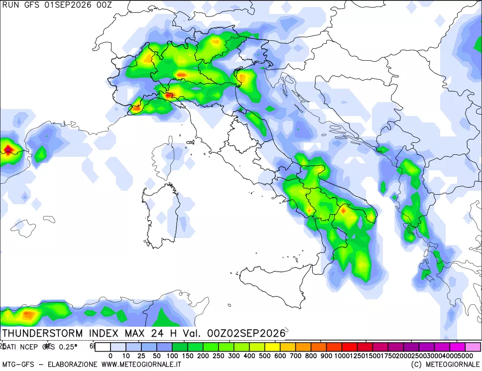 mappa TSI Max 24 ore