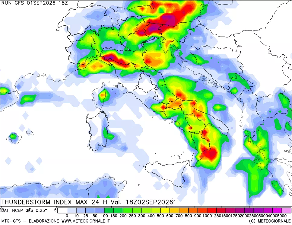 mappa TSI Max 24 ore
