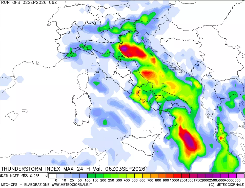 mappa TSI Max 24 ore