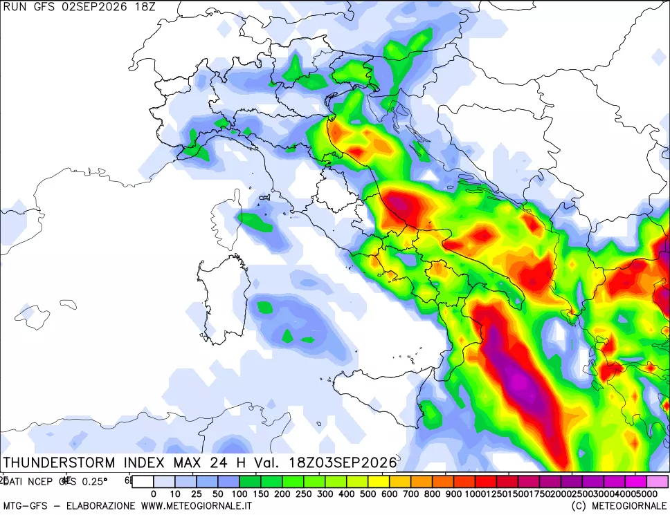 mappa Indice Temporali massimo 24 ore
