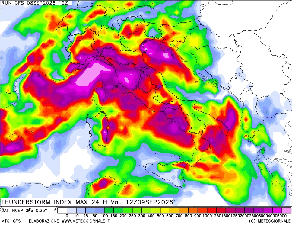 mappa TSI Max 24 ore
