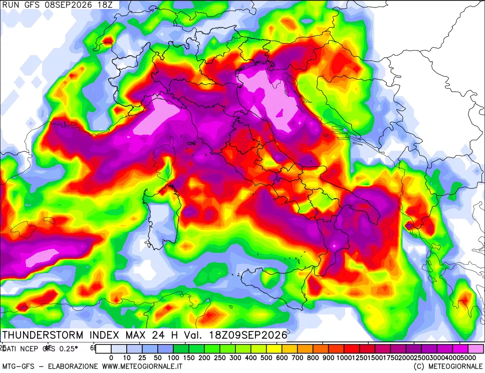 mappa TSI Max 24 ore