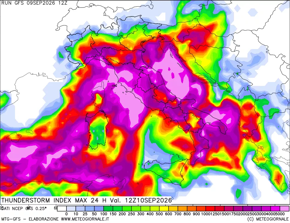 mappa TSI Max 24 ore