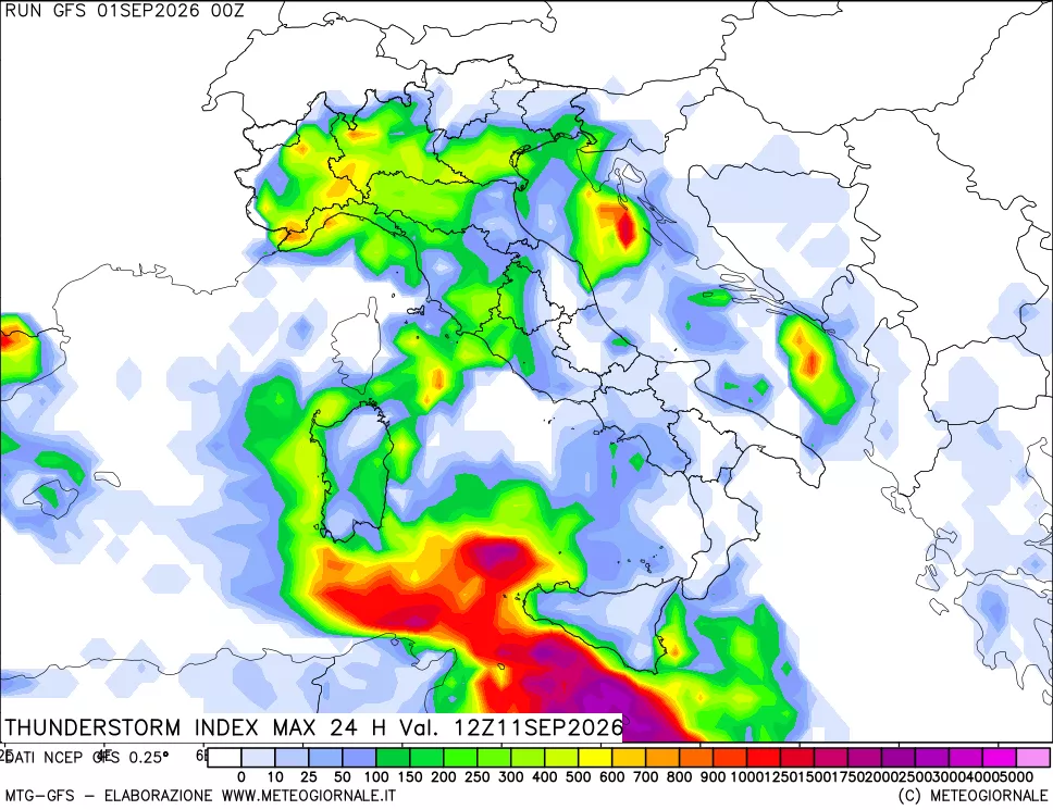 mappa TSI Max 24 ore