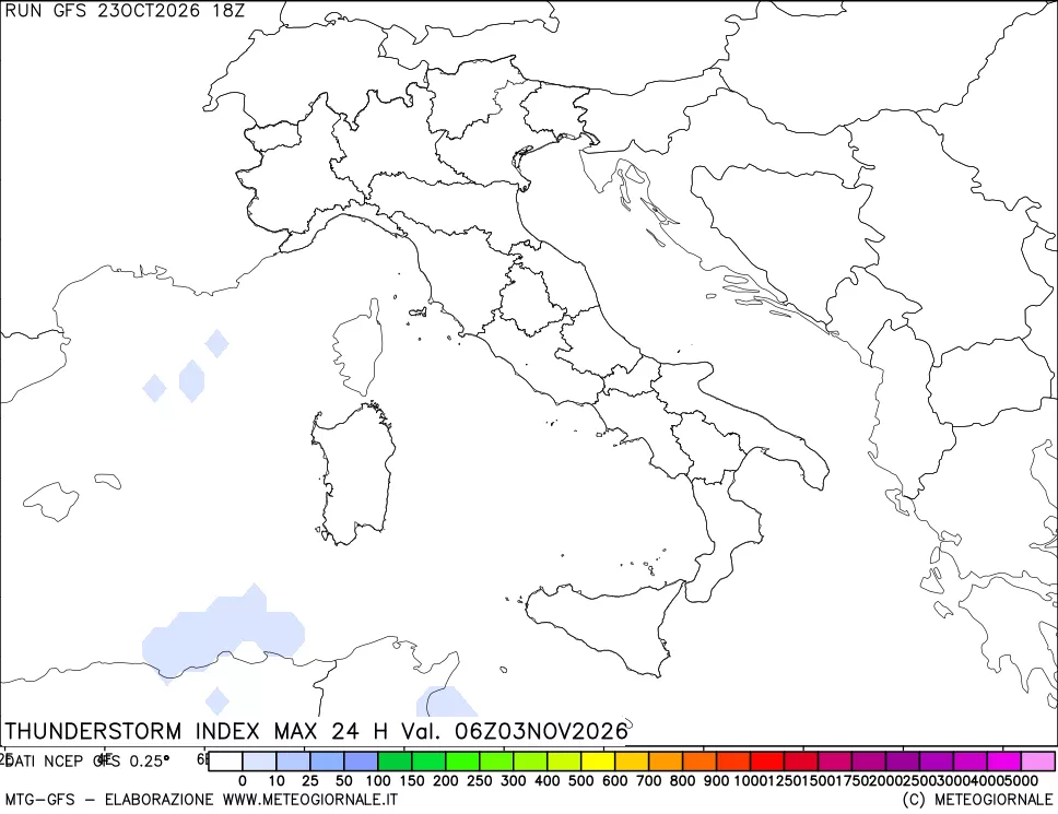 mappa Indice Temporali massimo 24 ore