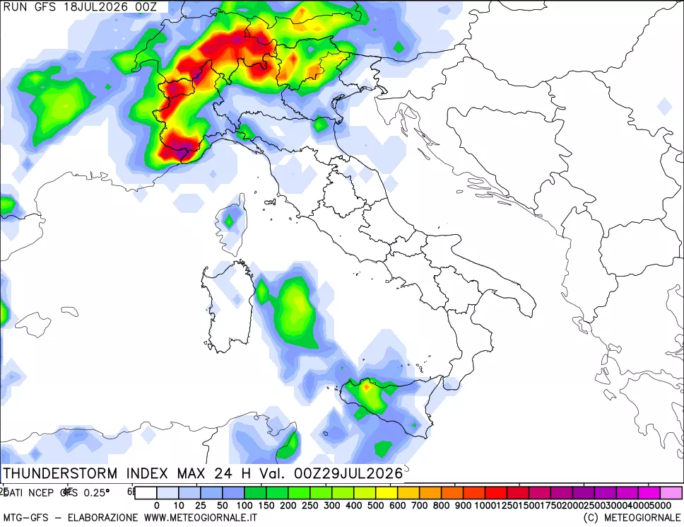 mappa Indice Temporali massimo 24 ore