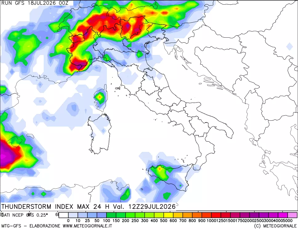 mappa Indice Temporali massimo 24 ore