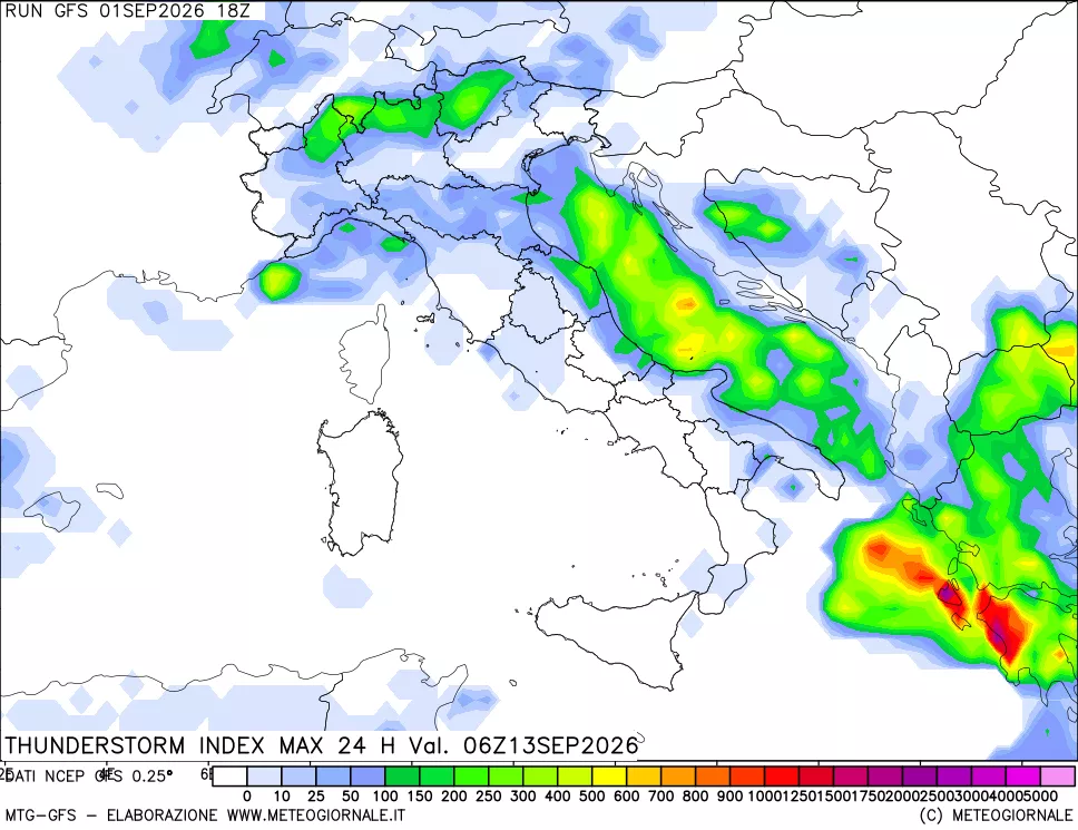 mappa Indice Temporali massimo 24 ore