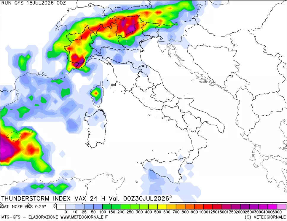 mappa Indice Temporali massimo 24 ore