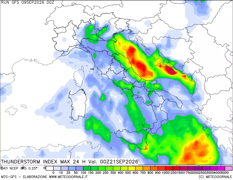 mappa Indice Temporali massimo 24 ore