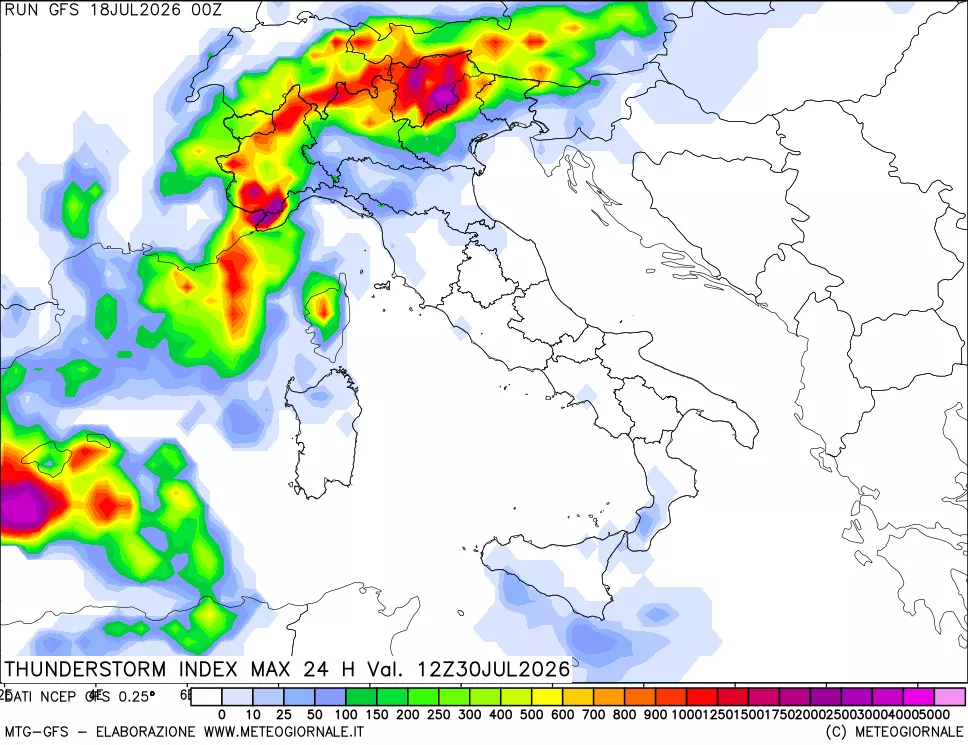 mappa TSI Max 24 ore