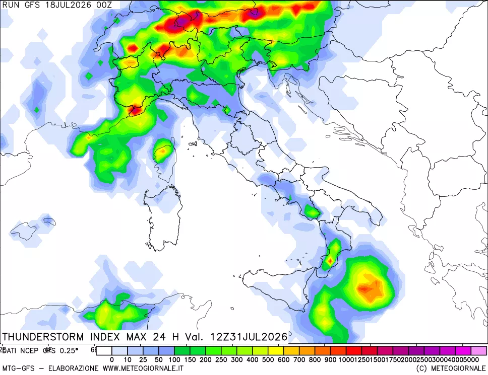 mappa TSI Max 24 ore