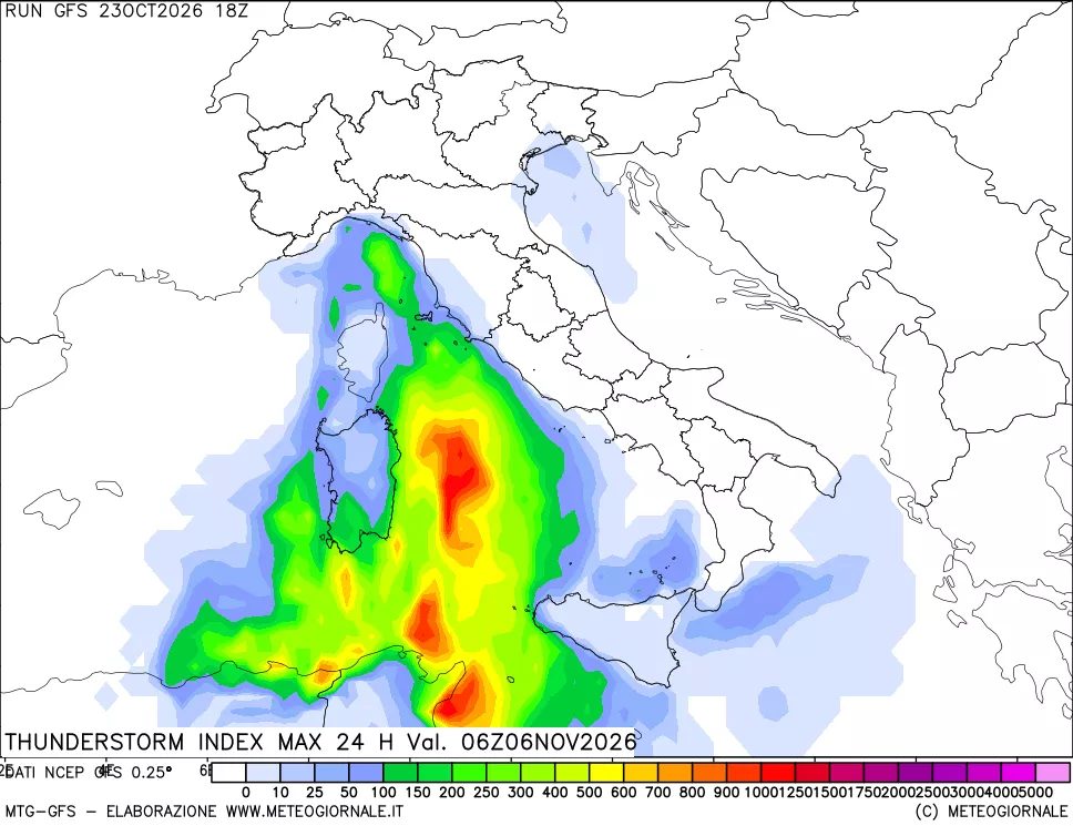 mappa Indice Temporali massimo 24 ore