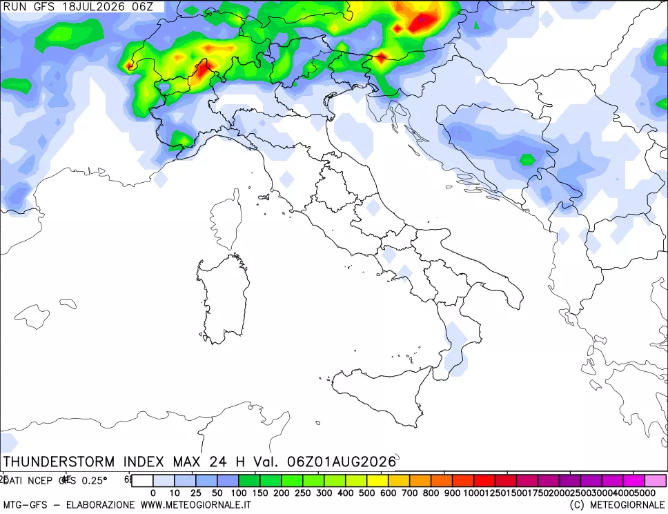 mappa TSI Max 24 ore