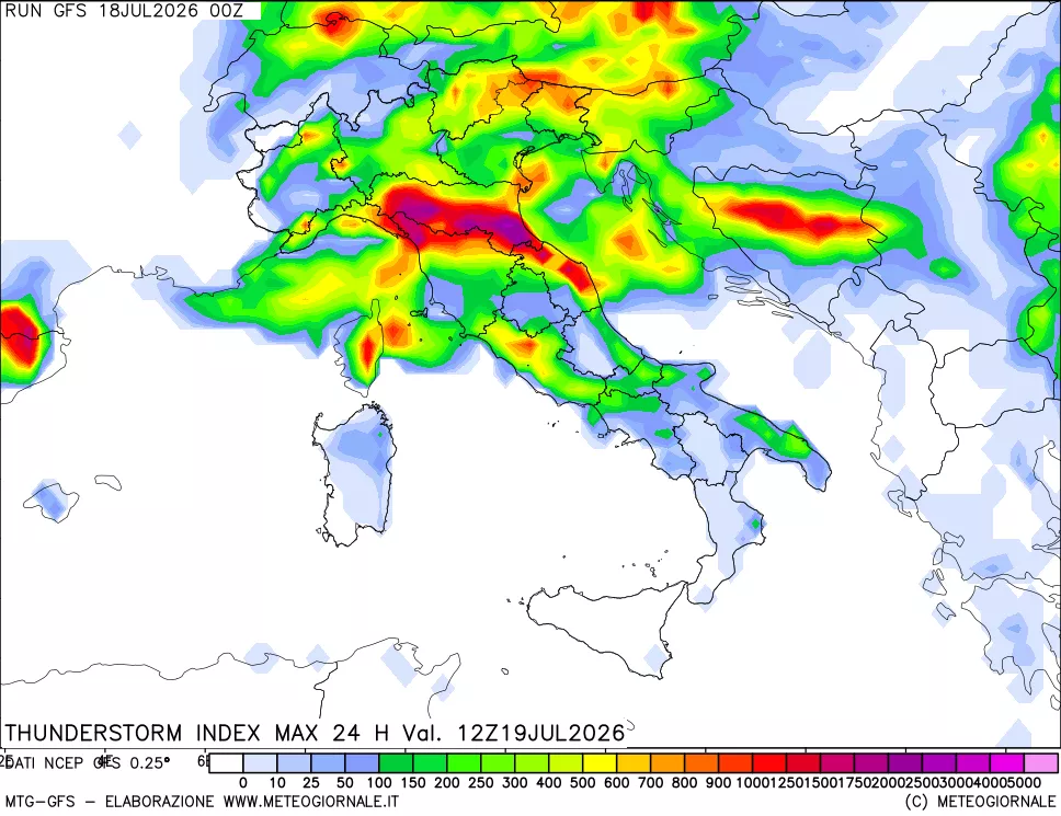 mappa Indice Temporali massimo 24 ore