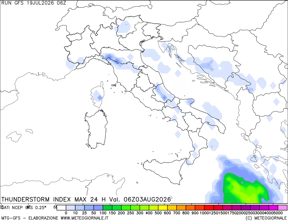 mappa Indice Temporali massimo 24 ore