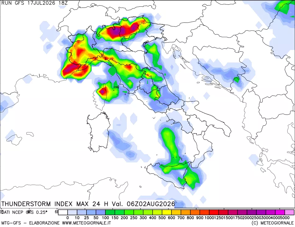 mappa TSI Max 24 ore
