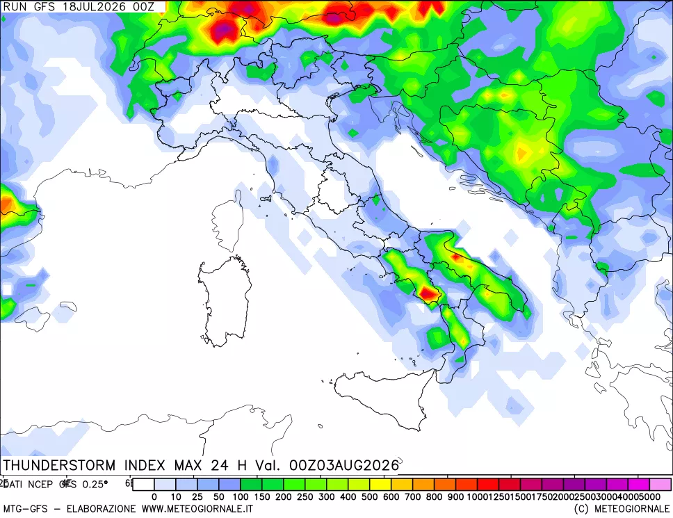 mappa TSI Max 24 ore