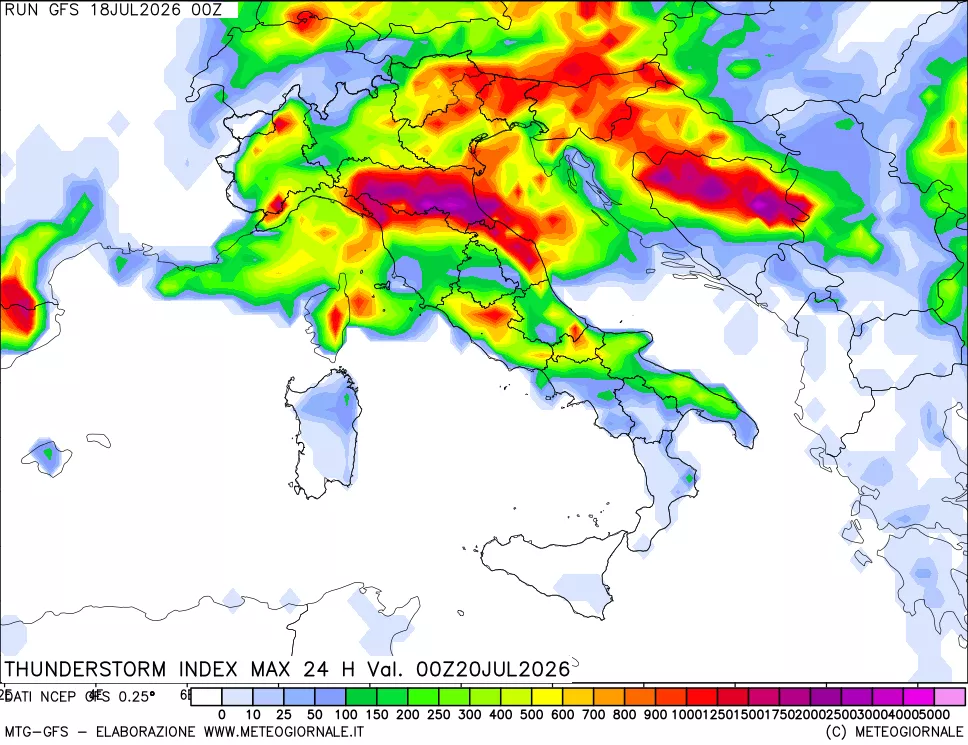 mappa TSI Max 24 ore