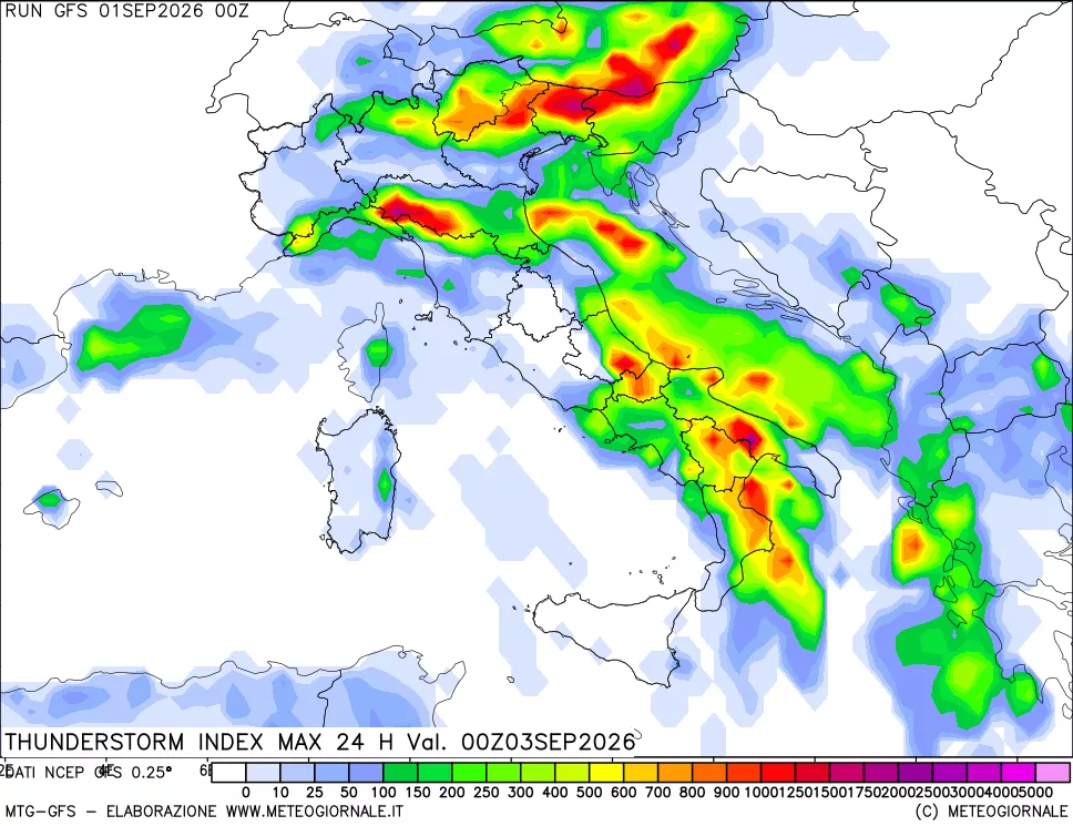 mappa Indice Temporali massimo 24 ore