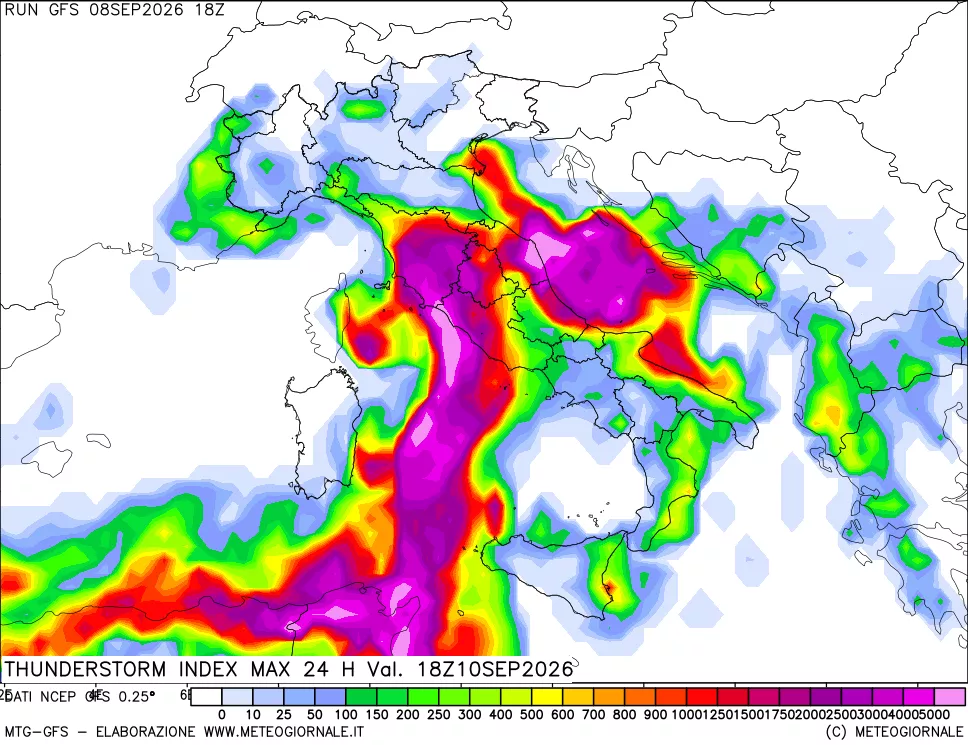 mappa Indice Temporali massimo 24 ore
