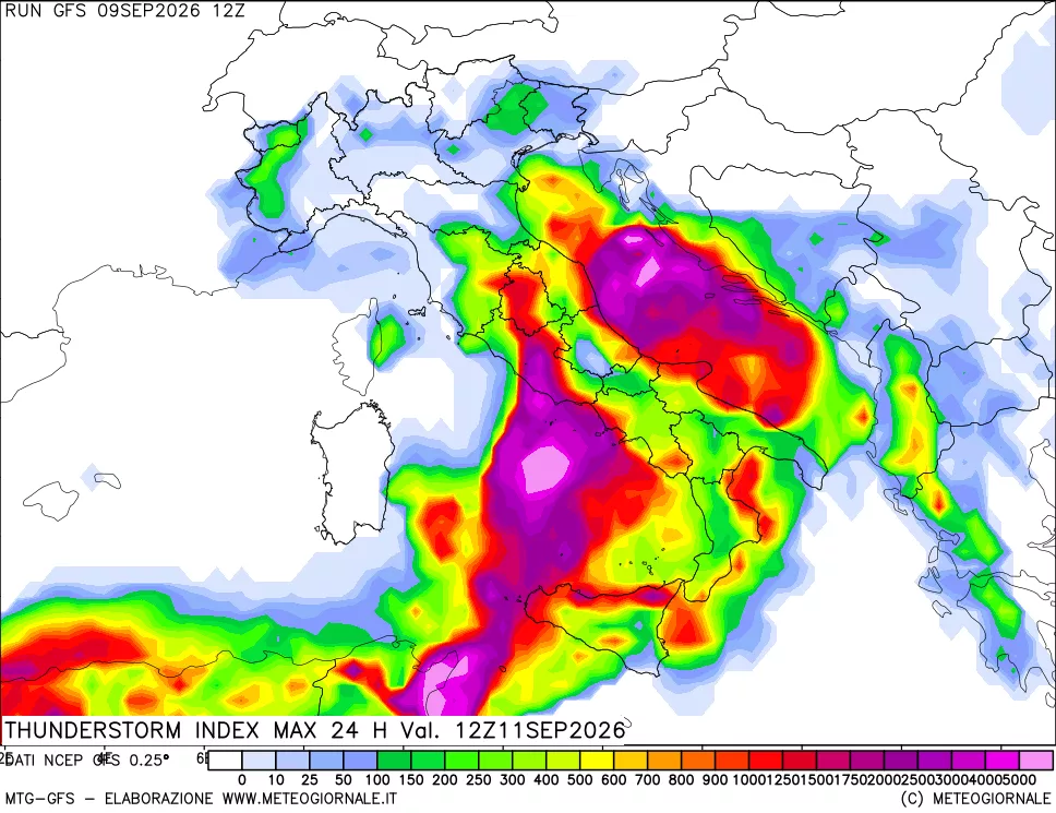 mappa TSI Max 24 ore
