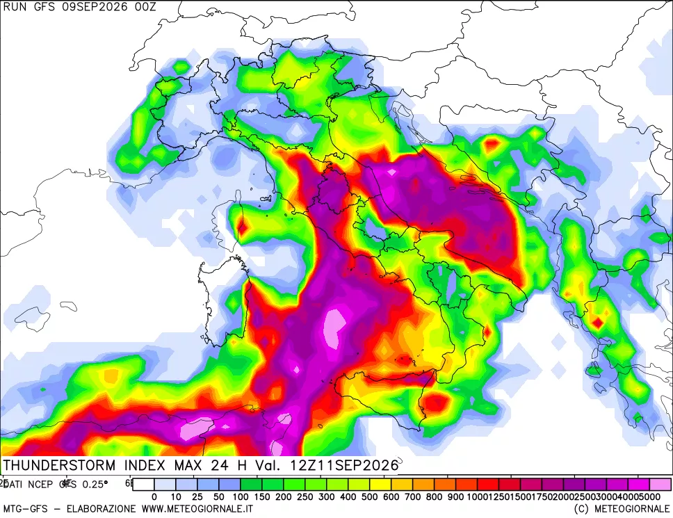 mappa TSI Max 24 ore
