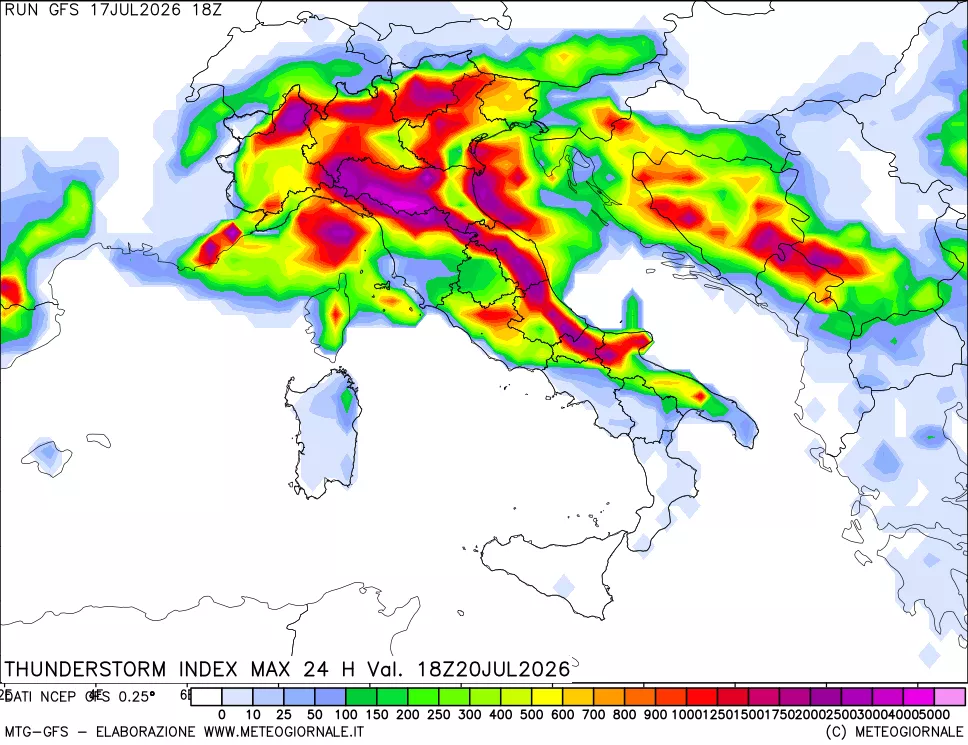 mappa Indice Temporali massimo 24 ore