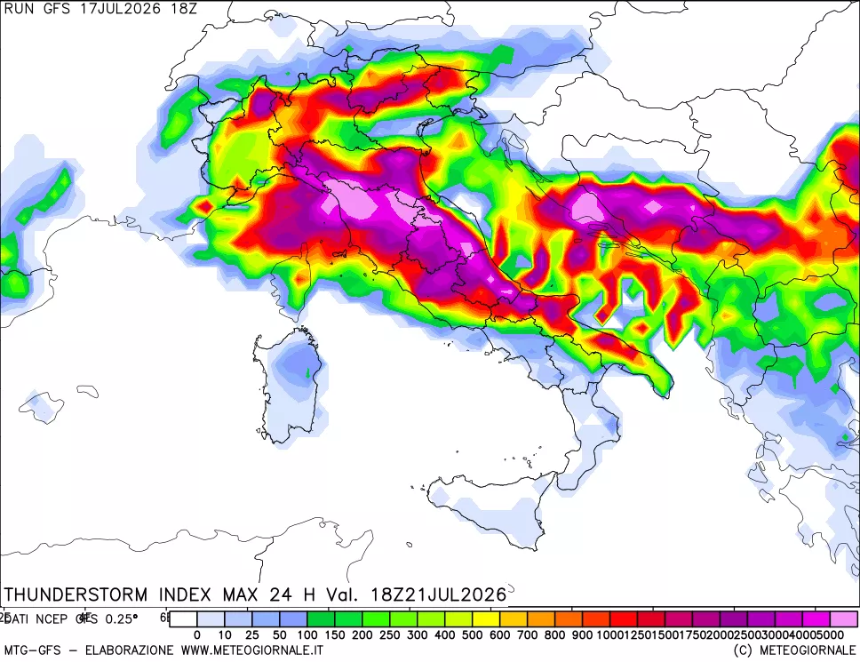mappa TSI Max 24 ore