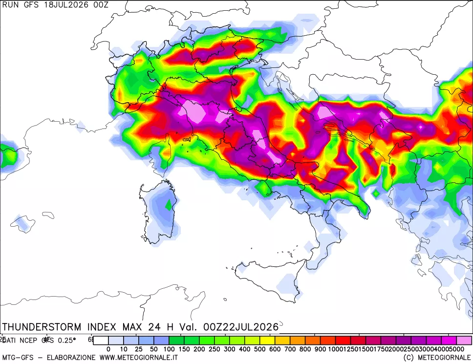 mappa TSI Max 24 ore