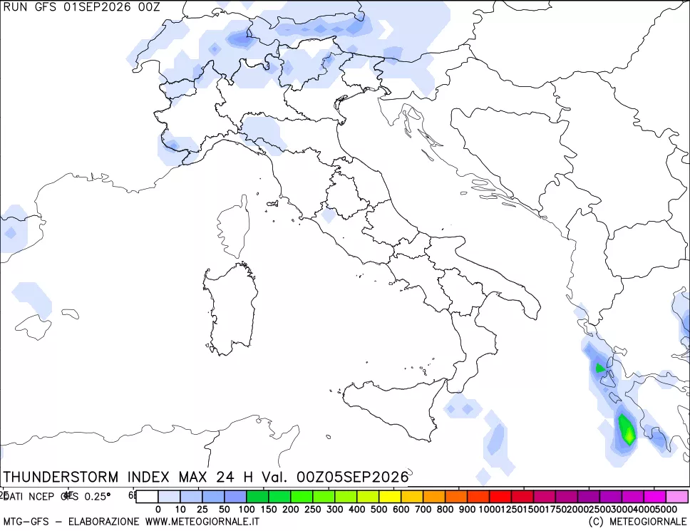 mappa Indice Temporali massimo 24 ore